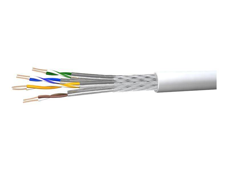 Verlegekabel UCHOME SS26, Cat 7, S/FTP, PiMF, weiß, 100m Ring