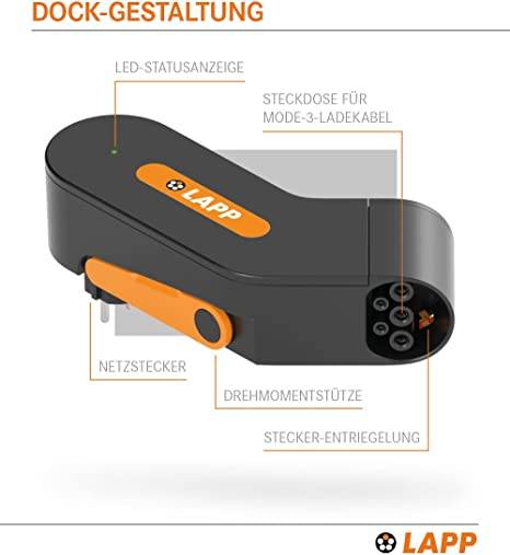 LAPP MOBILITY DOCK Mobile Ladestation Typ 2 Mode 2 10 A Anzahl Anschlüsse 1 2.3 kW