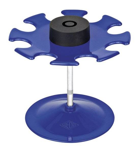 Stempelträger für 8 Stempel, blau, rund
