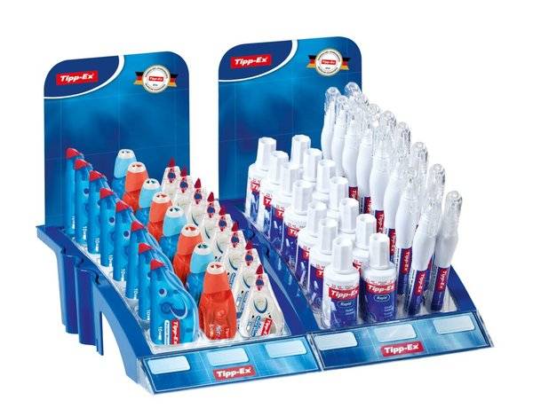 Tipp-Ex Thekendisplay, Kombi-Modul enthält alle Tipp-Ex® Bestseller, flexibel steckbare Module.