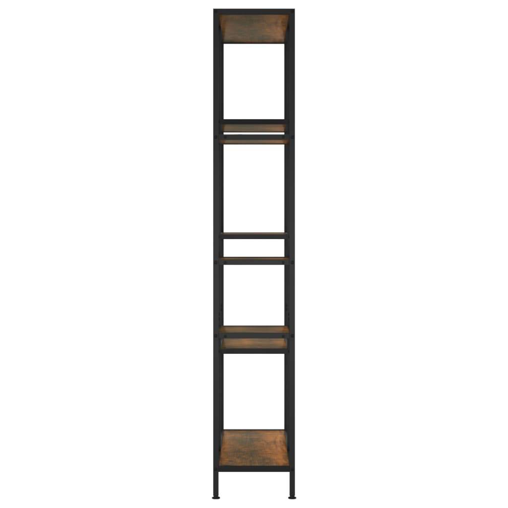 vidaXL Bücherregal 80x30x180 cm Stahl und Holzwerkstoff