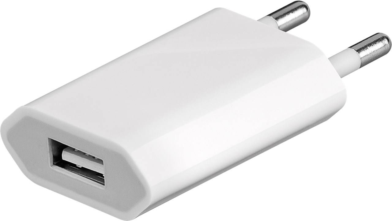 Goobay 44950 USB-A Netzteil 5W / Universal Ladegerät Apple Samsung Huawei / USB A Adapter / 1 Port Ladestecker / Weiß