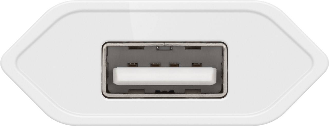 Goobay 44950 USB-A Netzteil 5W / Universal Ladegerät Apple Samsung Huawei / USB A Adapter / 1 Port Ladestecker / Weiß