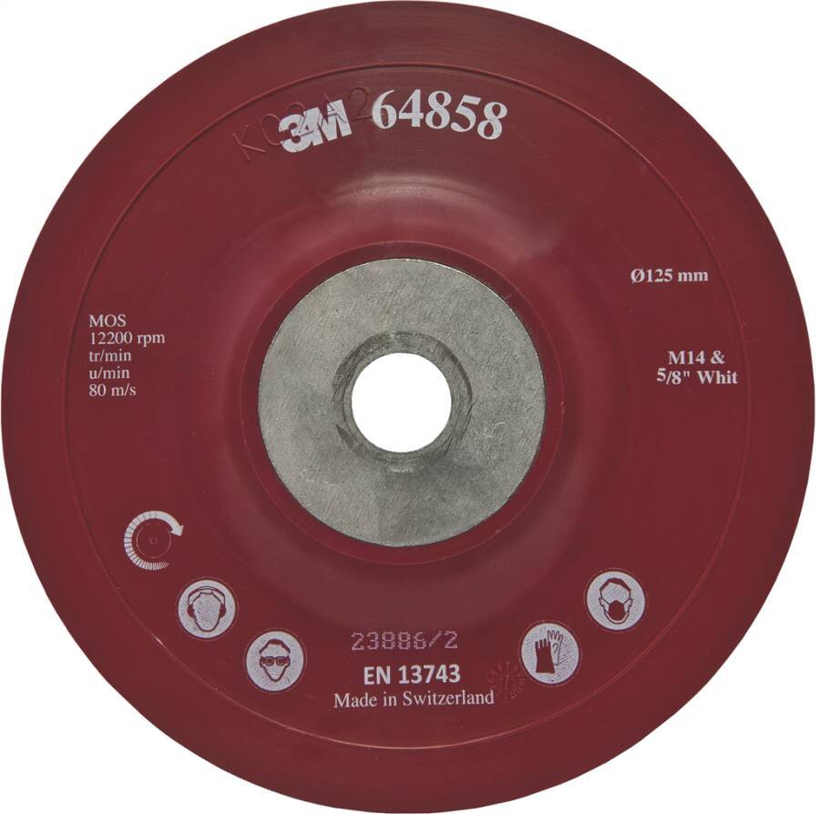 3M ™ Flatfaser -Festplatten -Backup -Pad - 125 mm - formbar | 1 übertriebene Schachtel 10 Stück