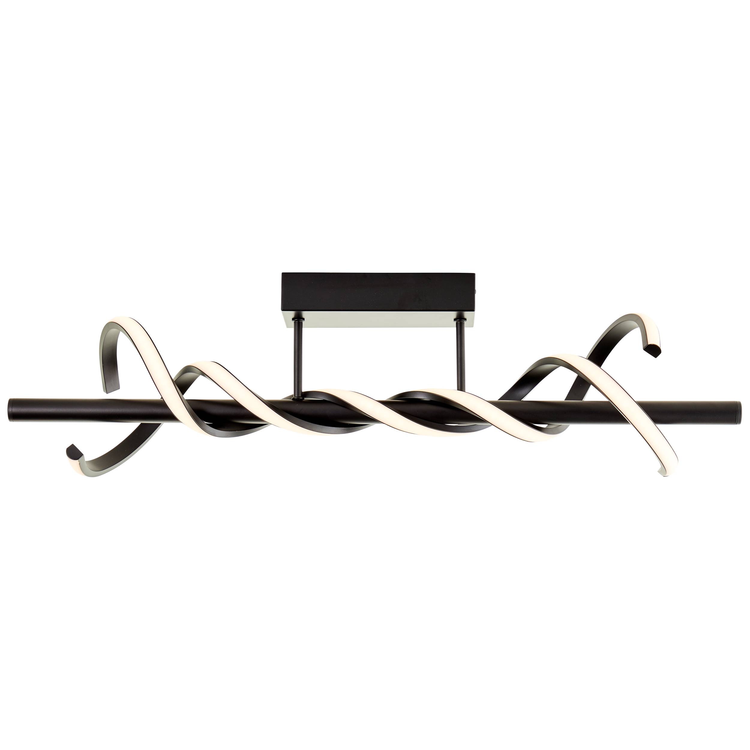 Brilliant Amalie LED Deckenleuchte 80cm schwarz, Metall/Kunststoff, 1x LED integ