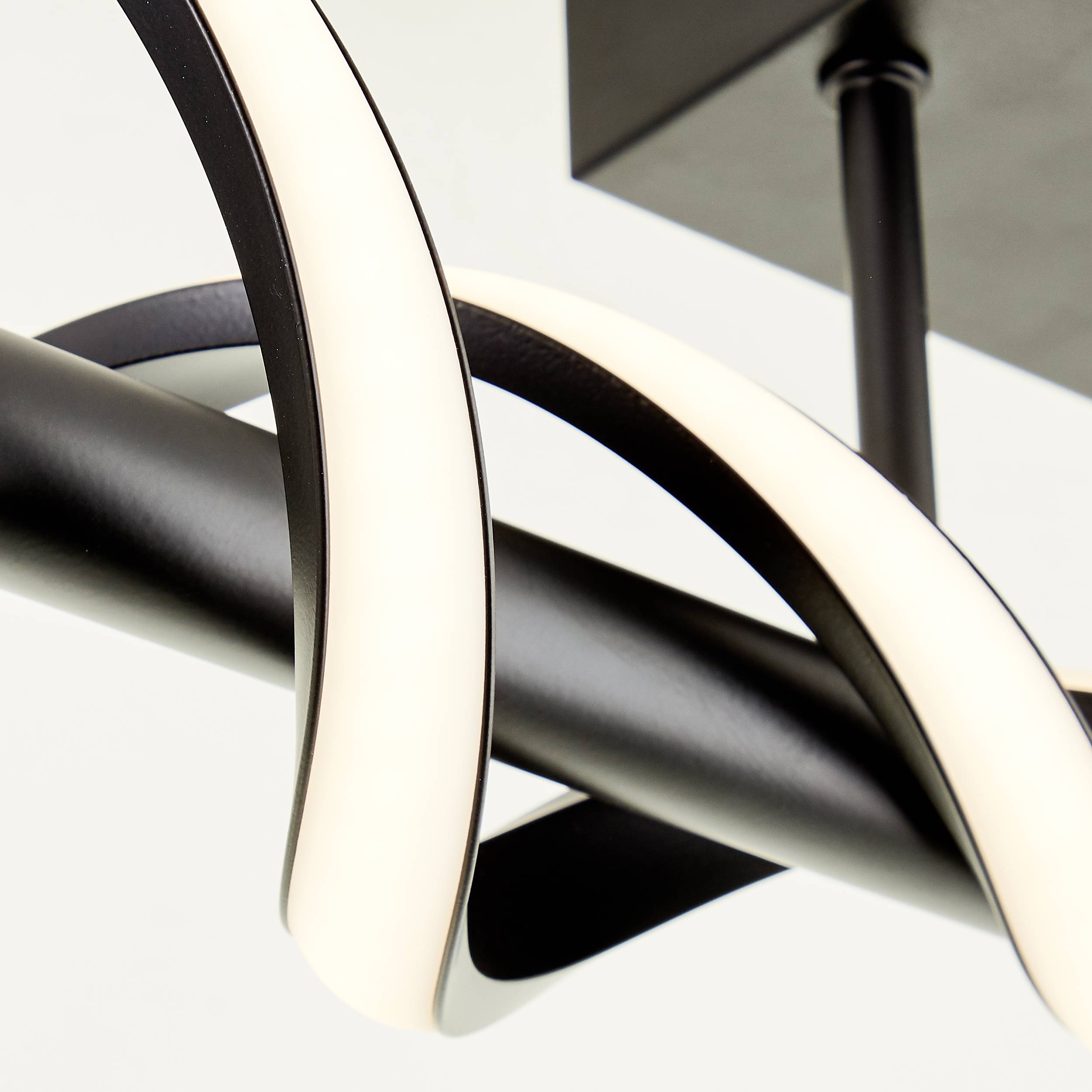 Brilliant Amalie LED Deckenleuchte 80cm schwarz, Metall/Kunststoff, 1x LED integ