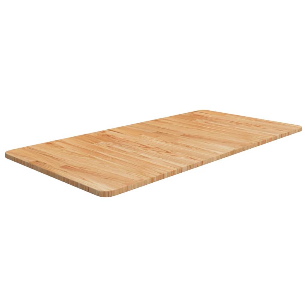 vidaXL Waschtischplatte Hellbraun 100x50x1,5 cm Massivholz Behandelt