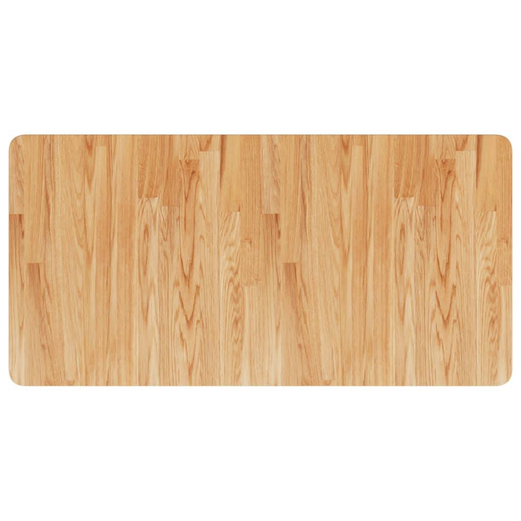 vidaXL Waschtischplatte Hellbraun 100x50x1,5 cm Massivholz Behandelt