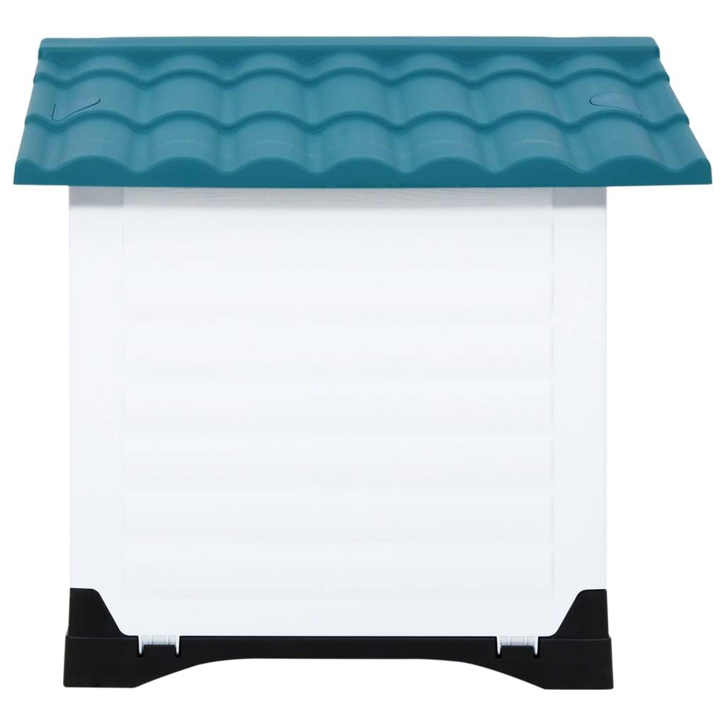 vidaXL Hundehütte Blau 90,5x68x66 cm Polypropylen