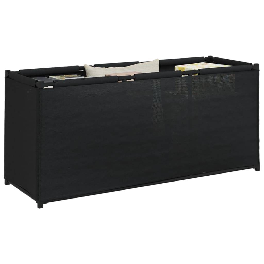 vidaXL Aufbewahrungsbox Schwarz 105x34,5x45 cm Stoff