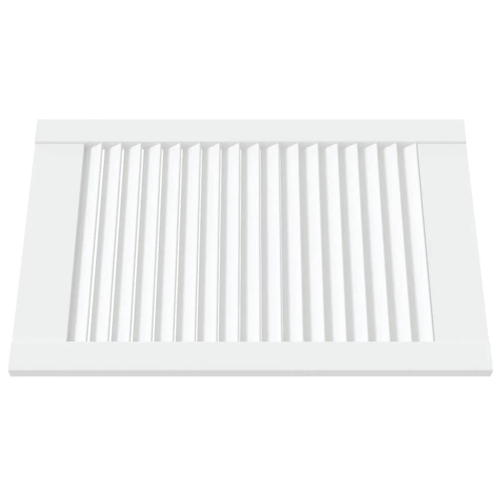 vidaXL Schranktür Lamellen-Design Weiß 61,5x39,4 cm Massivholz Kiefer