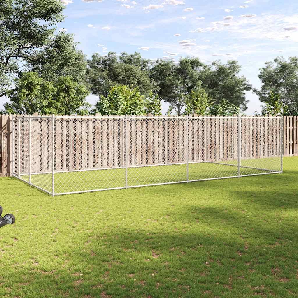 vidaXL Outdoor-Hundezwinger 7,6x3,8x1,9 m