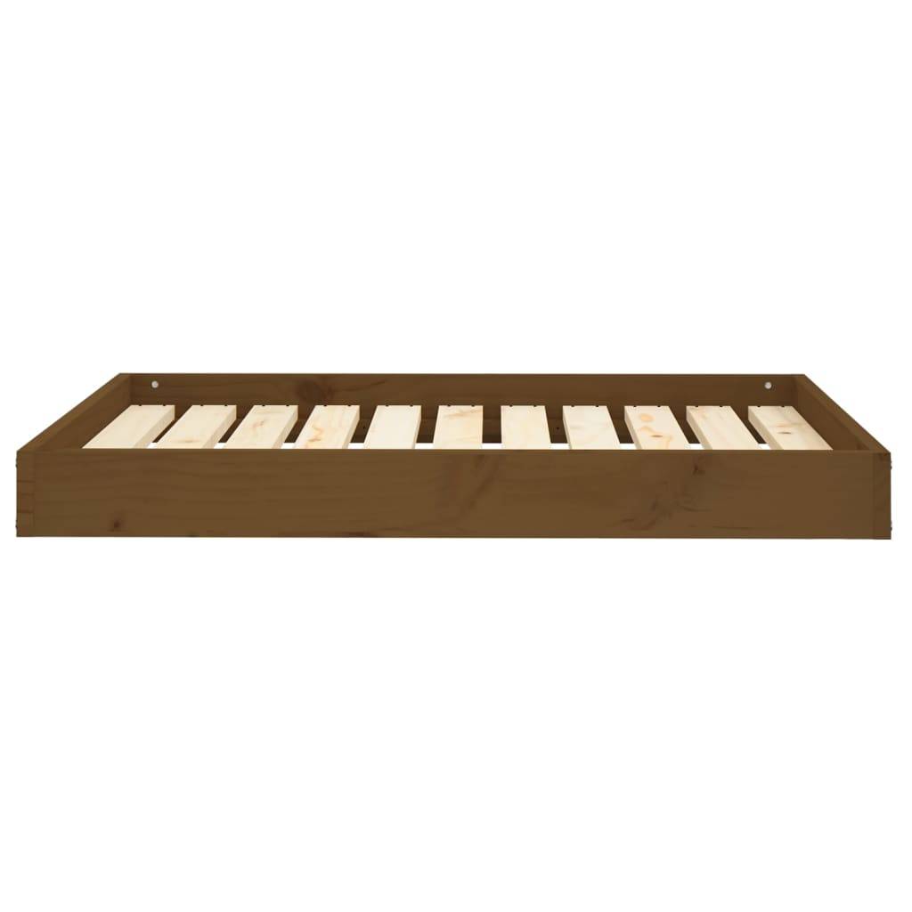 vidaXL Hundebett Honigbraun 91,5x64x9 cm Massivholz Kiefer