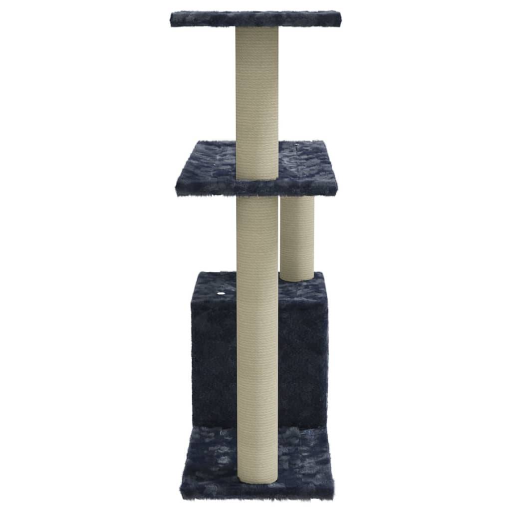 vidaXL Kratzbaum mit Sisal-Kratzsäulen Dunkelgrau 70 cm