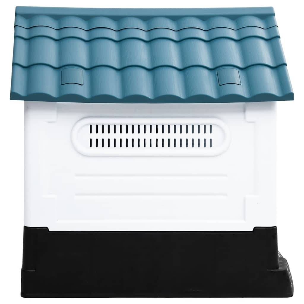 vidaXL Hundehütte Blau 57x68x66 cm Polypropylen