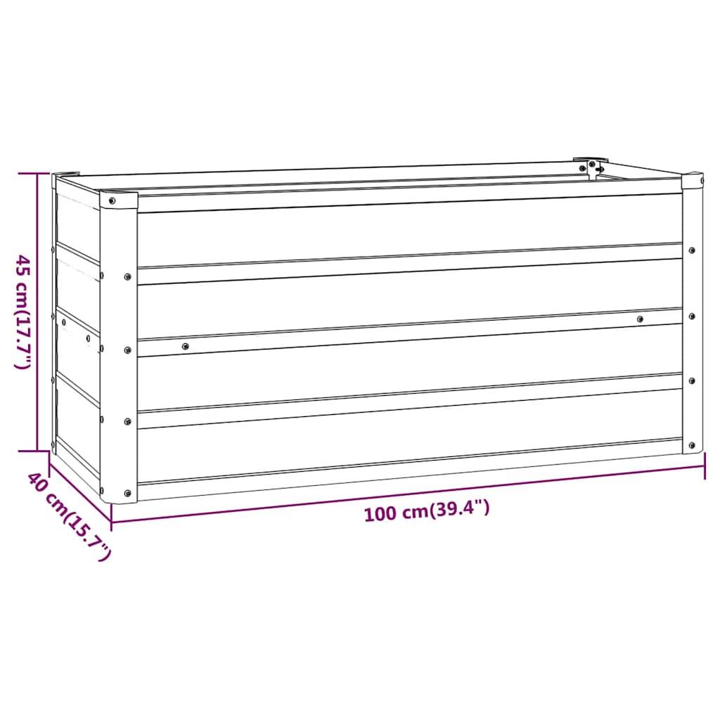 vidaXL Hochbeet Rostig 100x40x45 cm Cortenstahl
