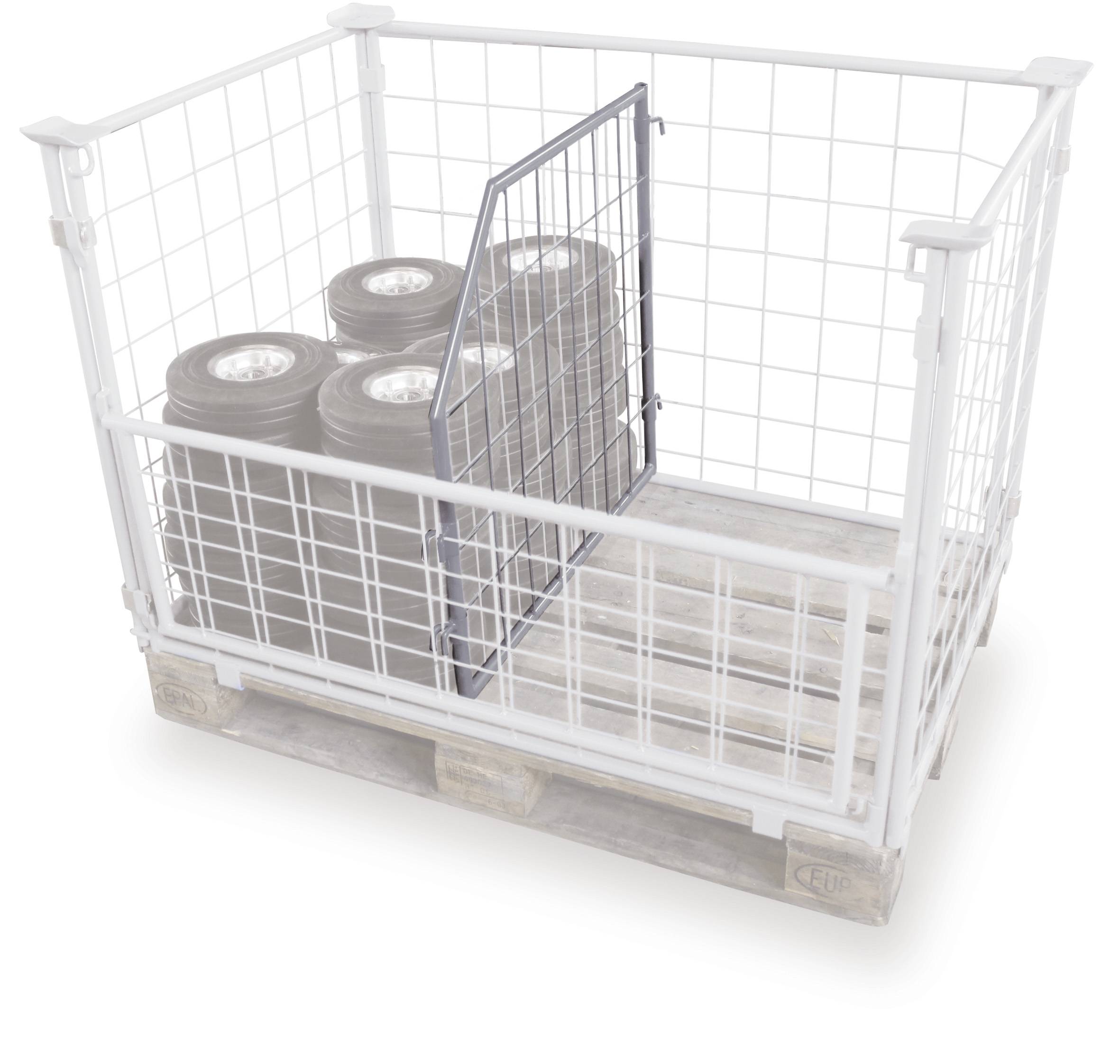 Cordes Palettenaufsatz Trenngitter, schräg, verzinkt