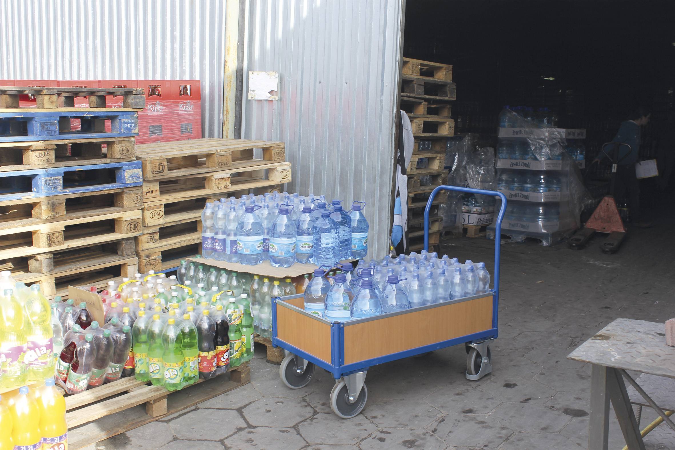 VARIOfit SW-600.204 Plattformwagen Stahl pulverbeschichtet Traglast (max.): 500kg