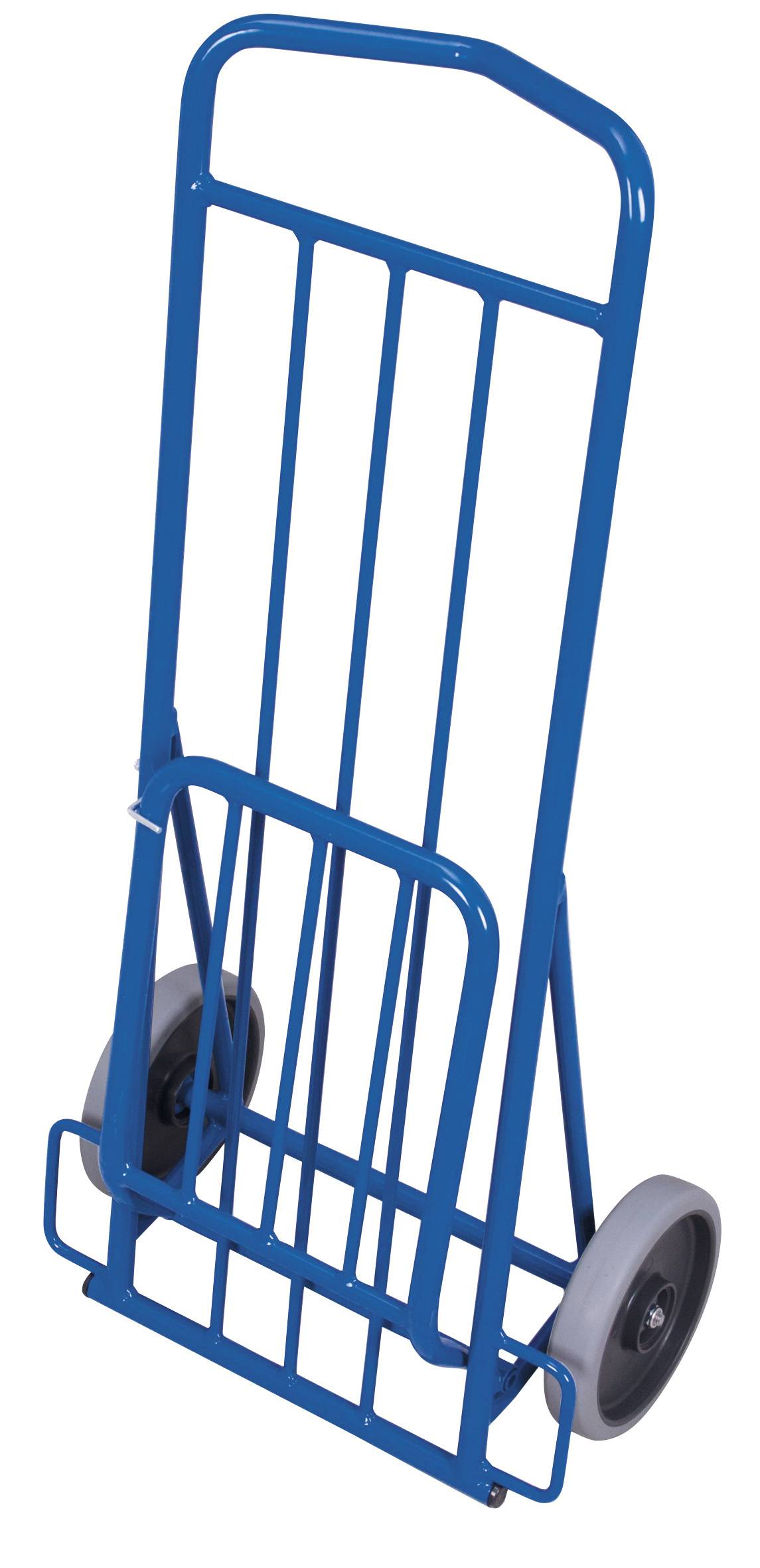 VARIOFIT Paketroller, klappbare Schaufel, Vollgummi-Bereifung, 150 kg Traglast