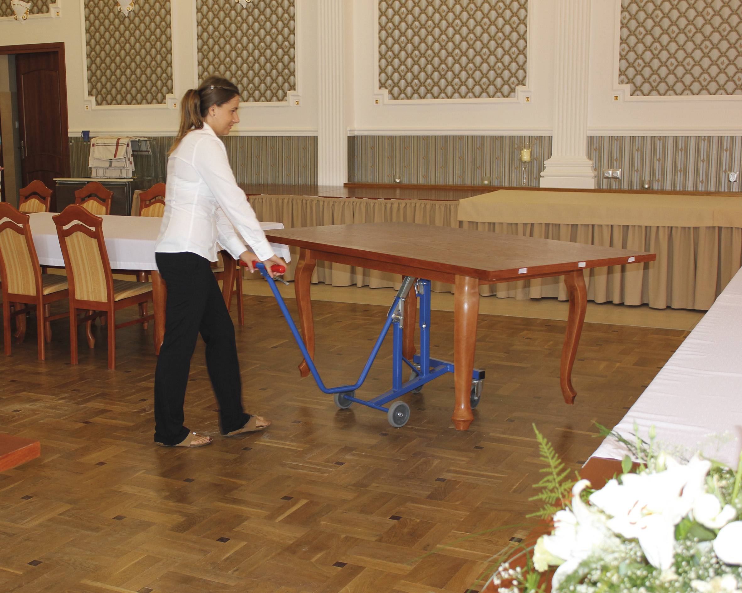 VARIOfit SW-490.001 Tischheberoller Stahl Traglast (max.): 100kg 490mm x 1200mm x 828mm Anzahl Lenkrollen 2