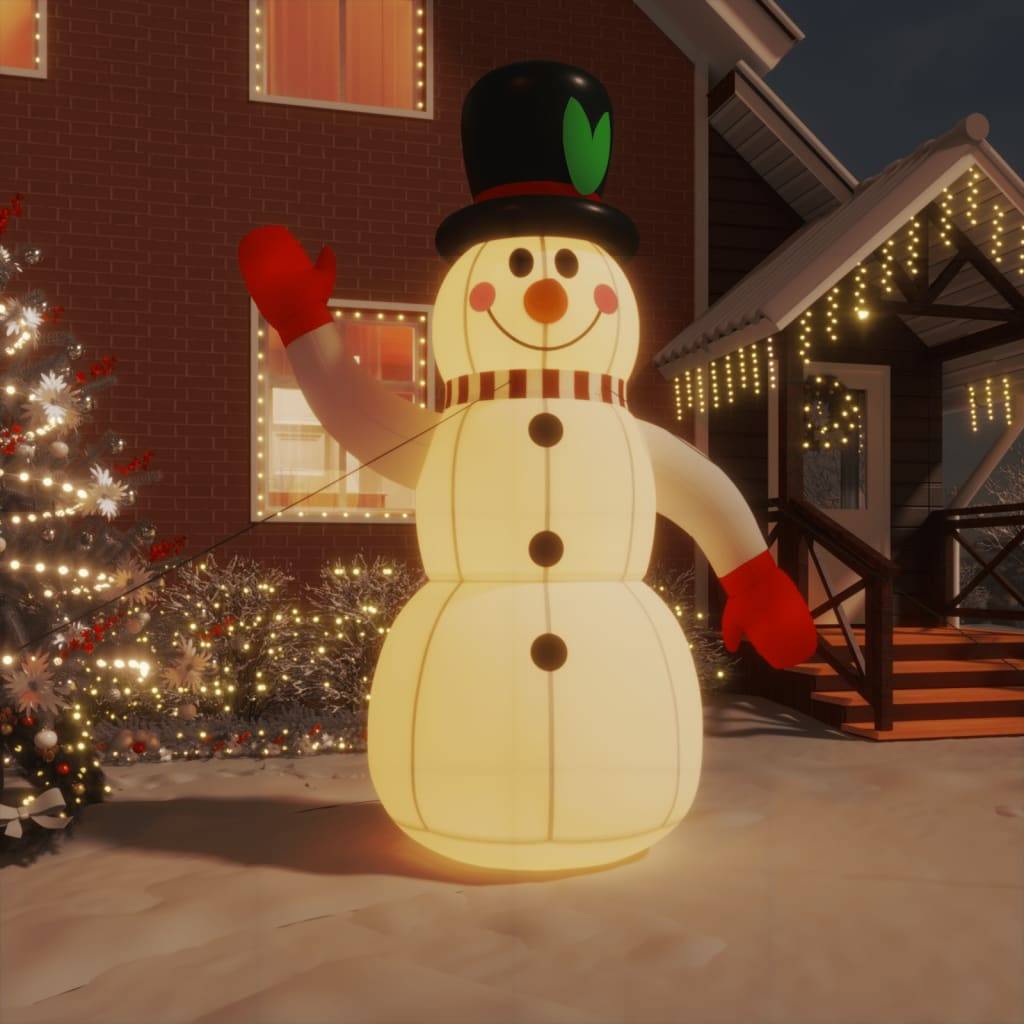 vidaXL Aufblasbarer Schneemann mit LEDs 300 cm