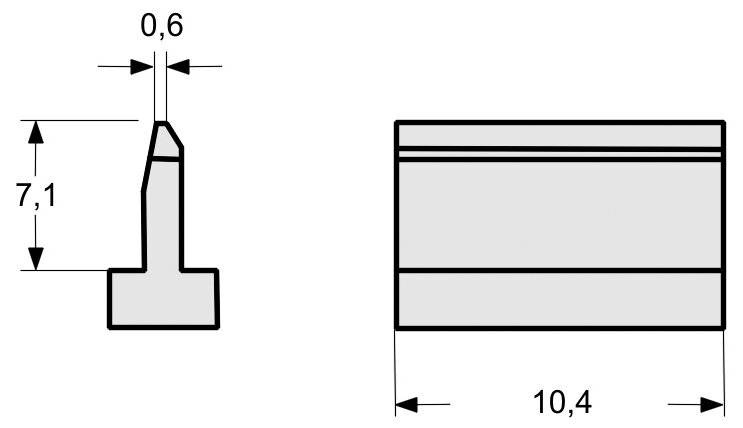 SMT01 Lötspitze für PAD-Reinigung, Breite 10,4 mm