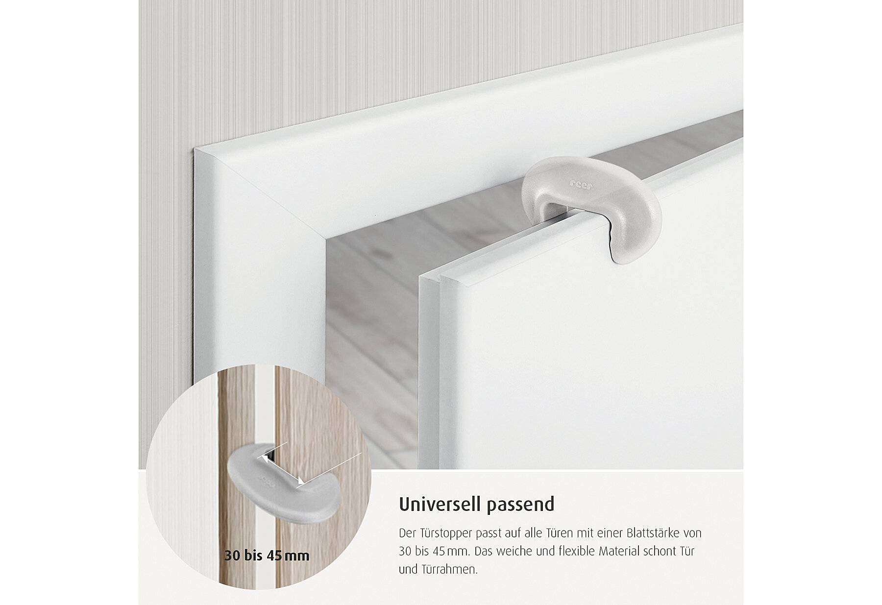 reer Finger-Klemm-Schutz für Türen, Tür-Stopper, vom schwäbischen Kinder-Sicherheits-Experten,