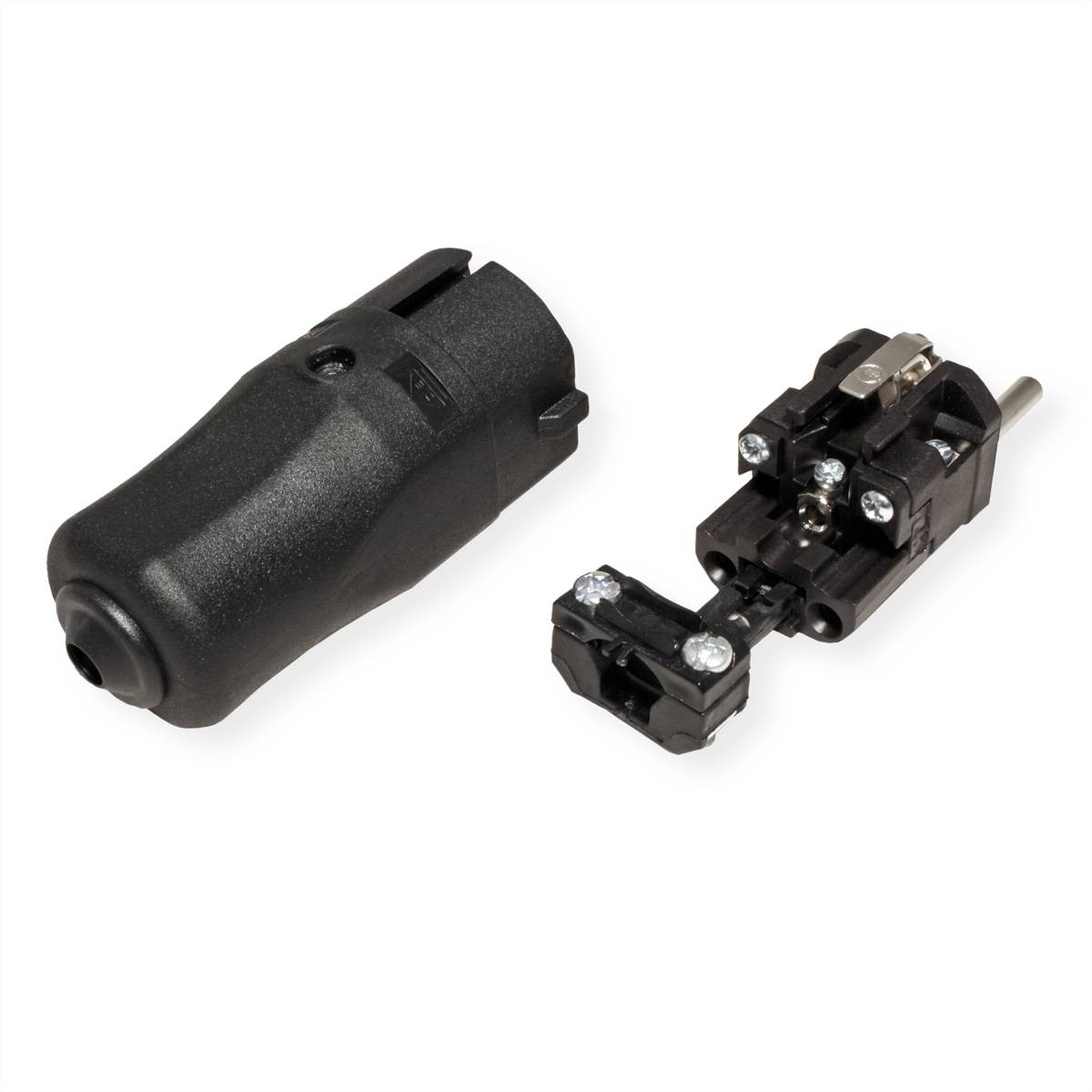 Bachmann 960.101 Schutzkontaktstecker Polypropylen 250 V Schwarz IP20