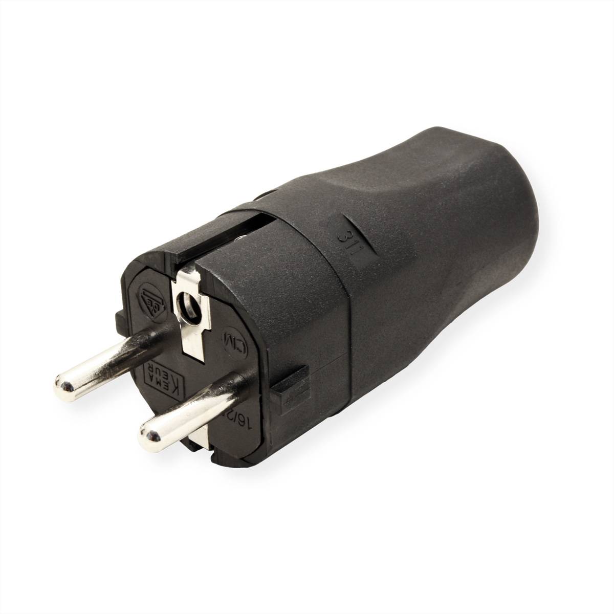 Bachmann 960.101 Schutzkontaktstecker Polypropylen 250 V Schwarz IP20