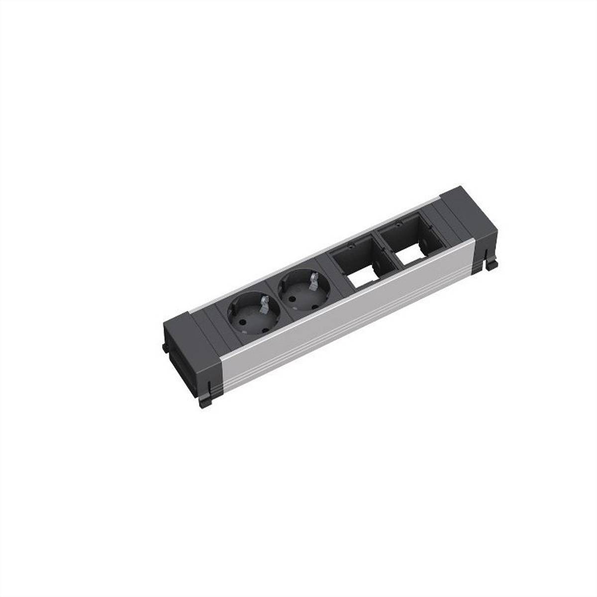 BACHMANN CONFERENCE TOP FRAME Medium Einsatz 2x Schutzkontakt 2x ABD