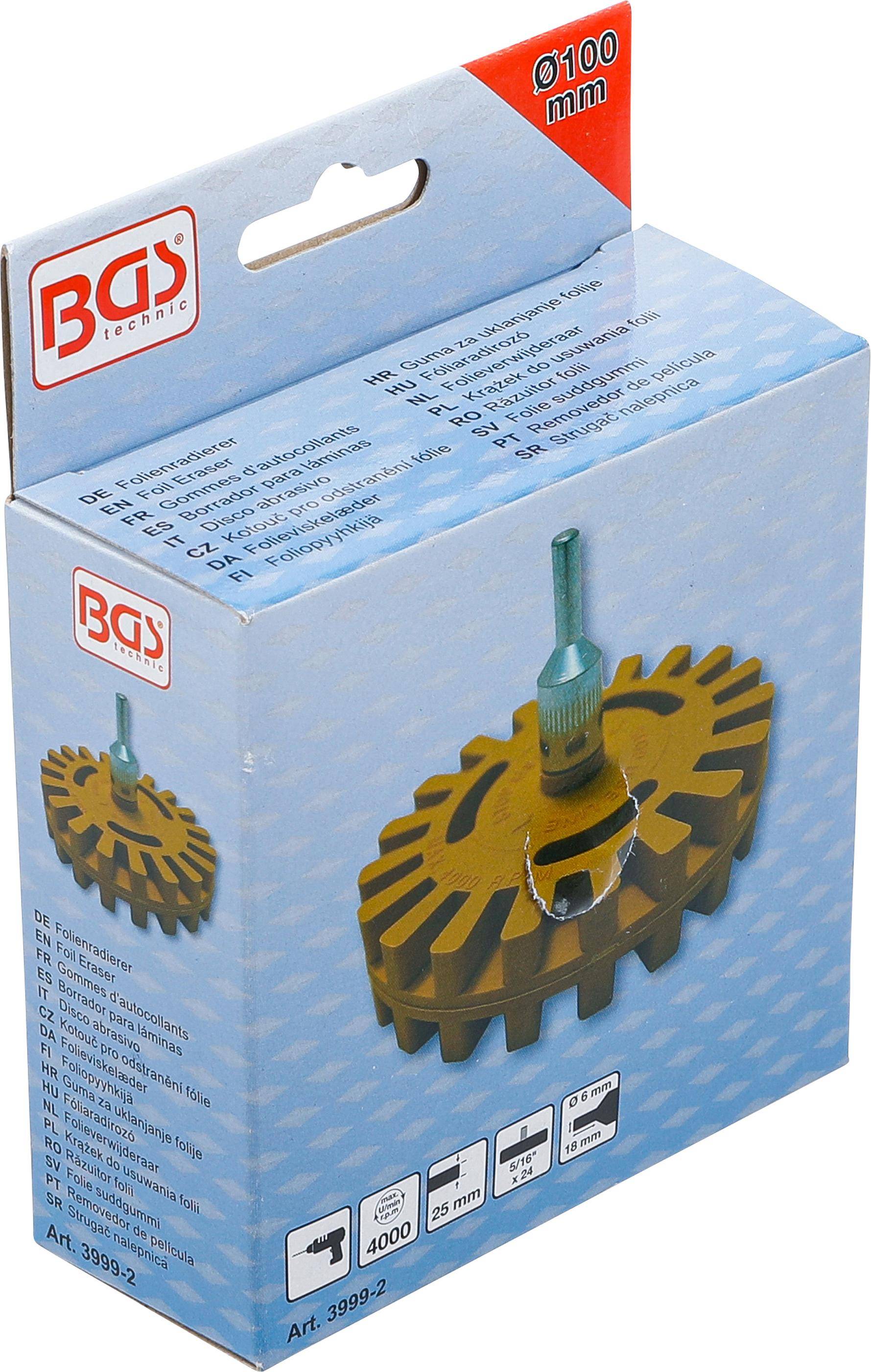 Folienradierer mit Lamellen Ø 100 mm