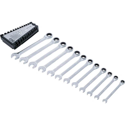 BGS Ratschenring-Maulschlüssel-Satz SW 8 - 19 mm 12tlg. - 6544 BGS Ratschenring-Maulschlüssel-Satz SW 8 - 19 mm 12tlg. - 6544