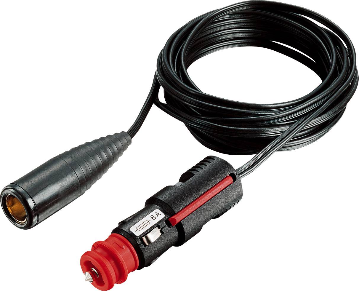 ProCar Verlängerungskabel Normkupplung nach DIN EN ISO 4165, an Flachleitung mit Sicherheits-Universalstecker