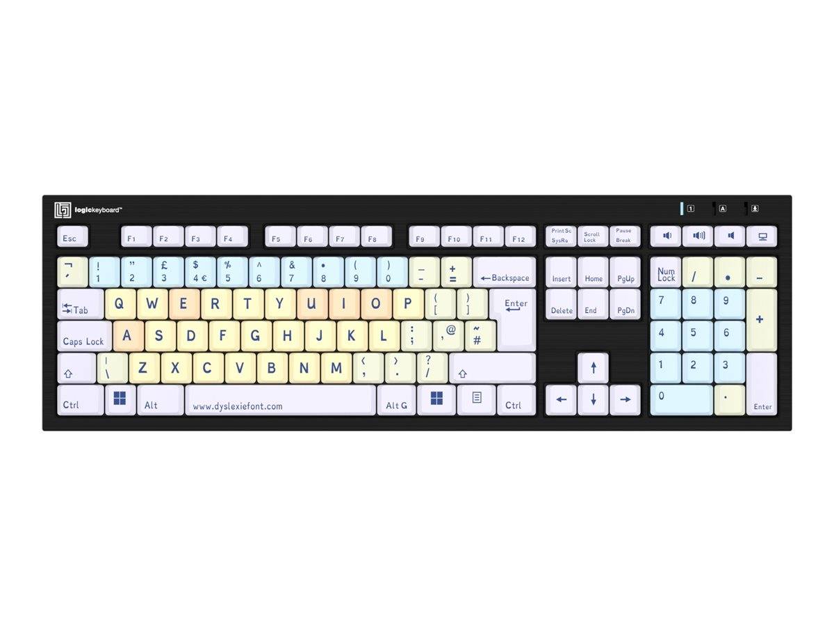Logickeyboard Dyslexie NERO Slimline - Tastatur