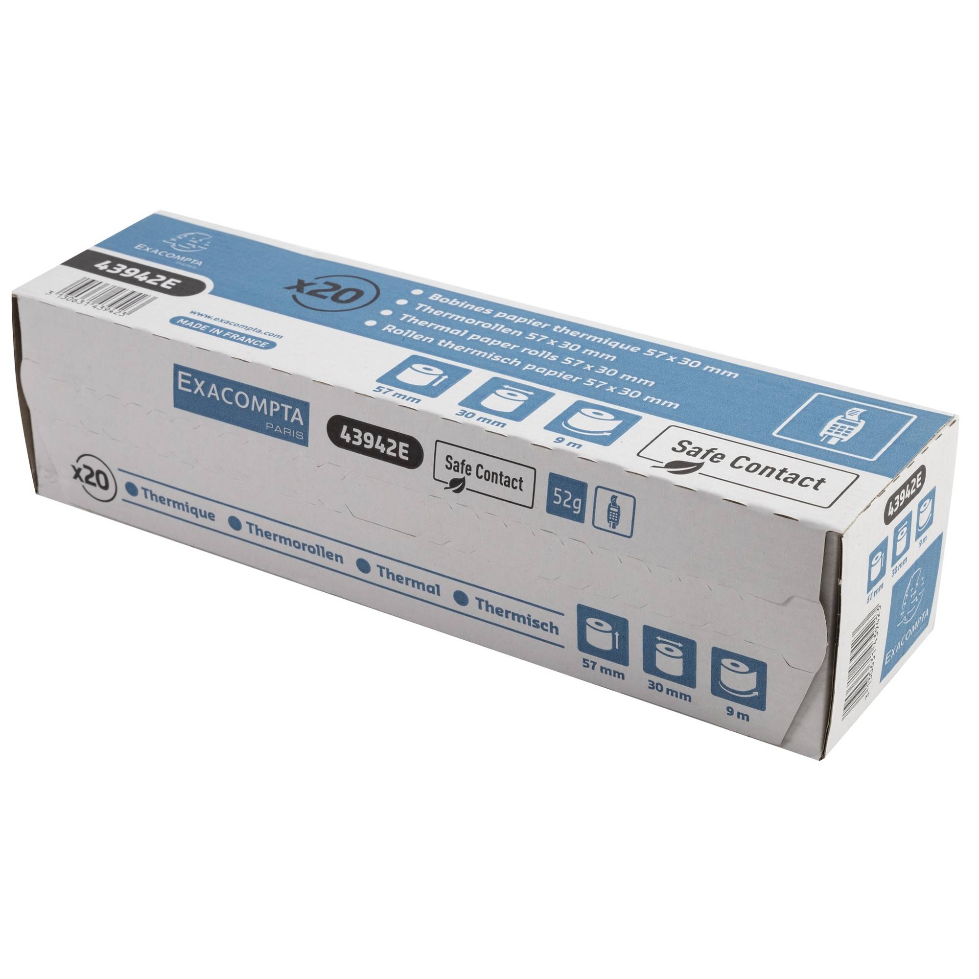 Exacompta Thermorolle SafeContact 43942E 57mmx9m 20 St./Pack.
