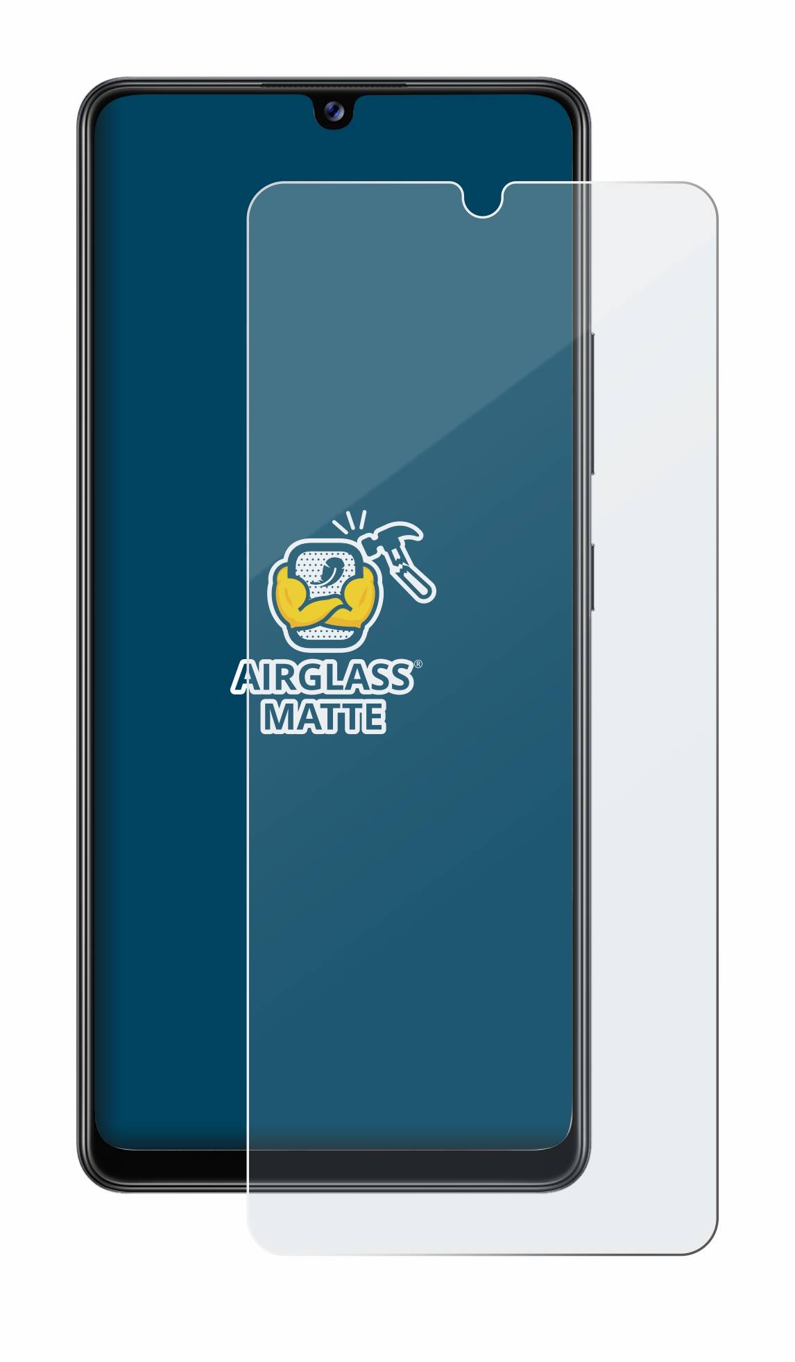 BROTECT AirGlass Matt Glas Schutz Folie für Samsung Galaxy A42 5G