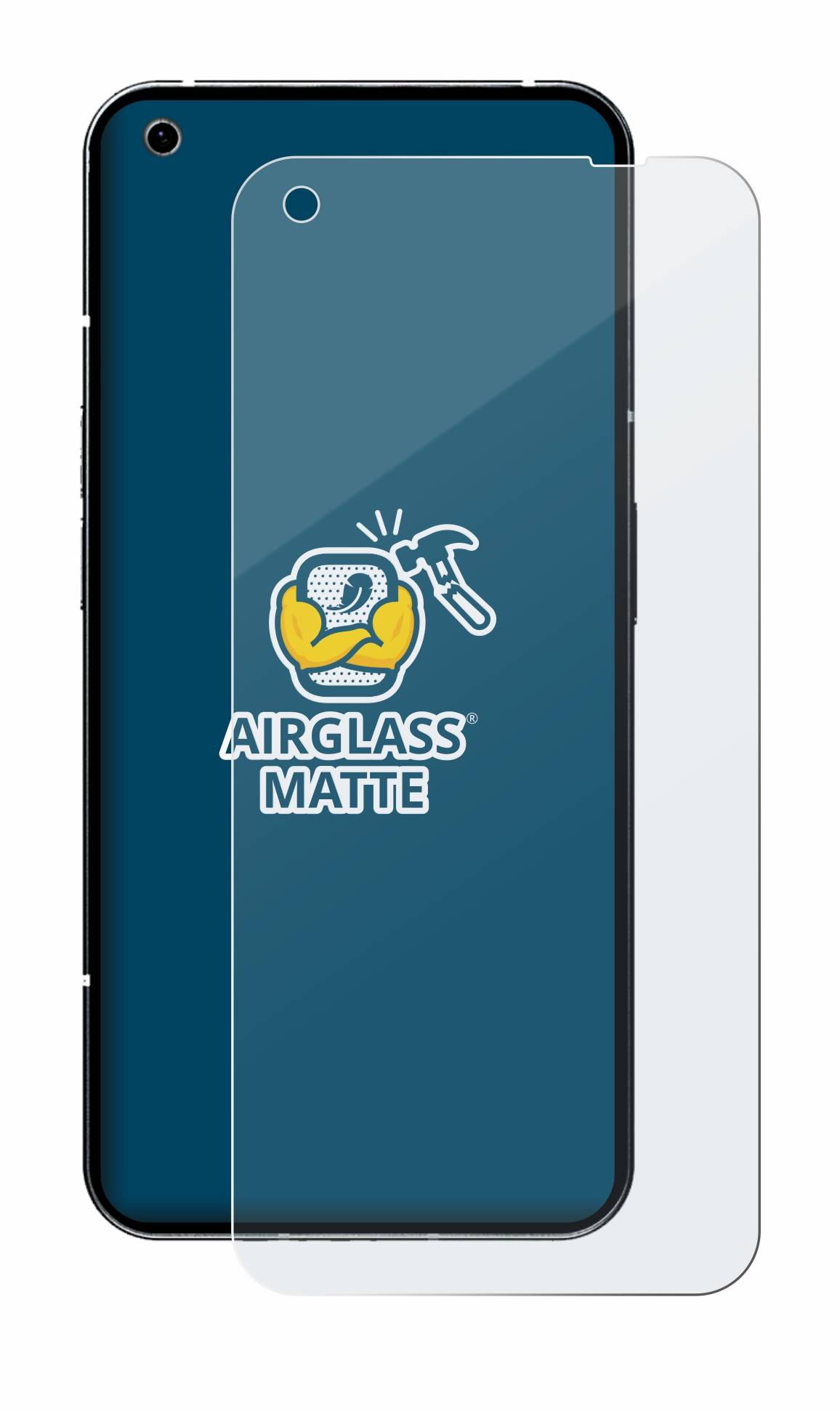 BROTECT AirGlass Flexible Schutz Glas Folie für Nothing Phone (1) Matt Entspiegelt