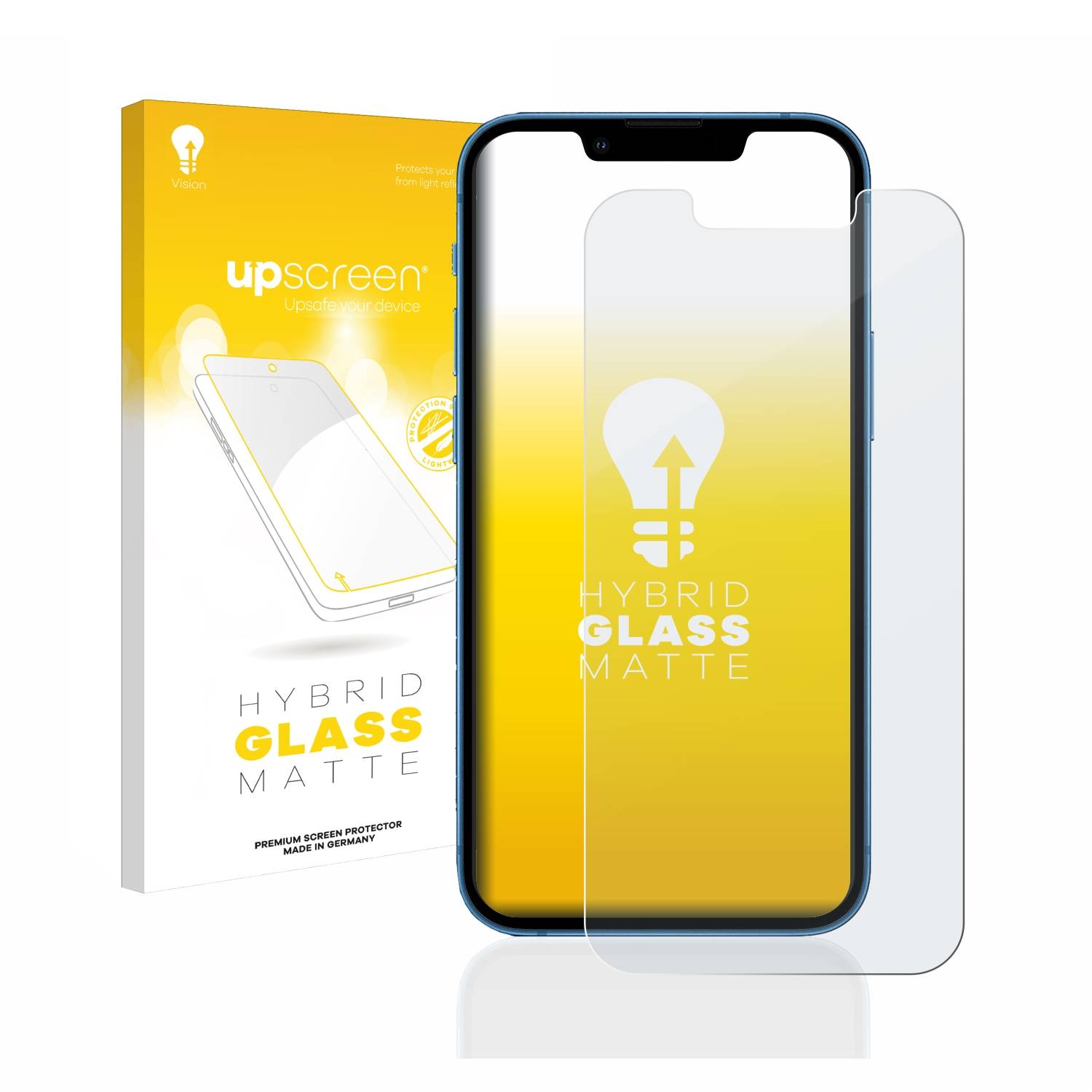 upscreen Hybrid Glas Matt Schutz-Folie für Apple iPhone 13 mini