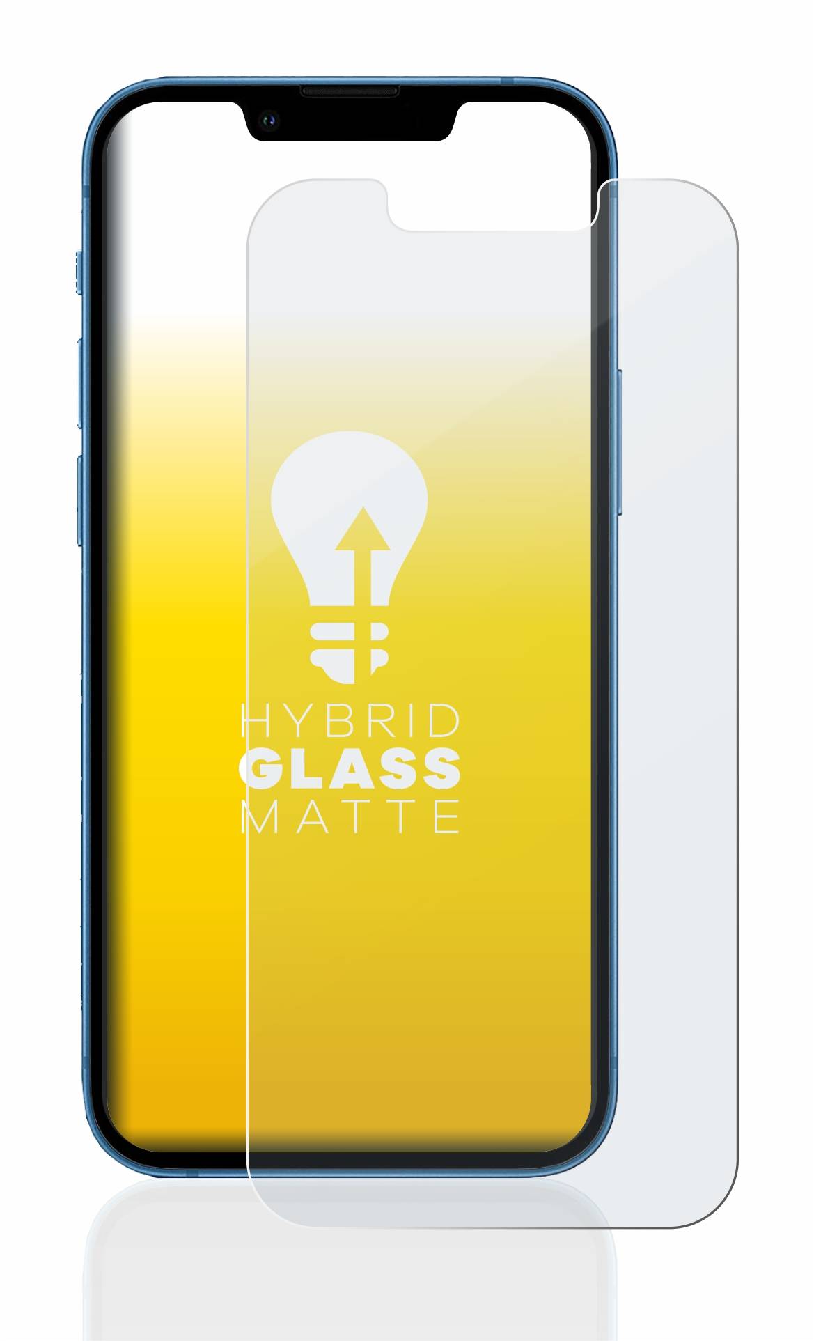 upscreen Hybrid Glas Matt Schutz-Folie für Apple iPhone 13 mini