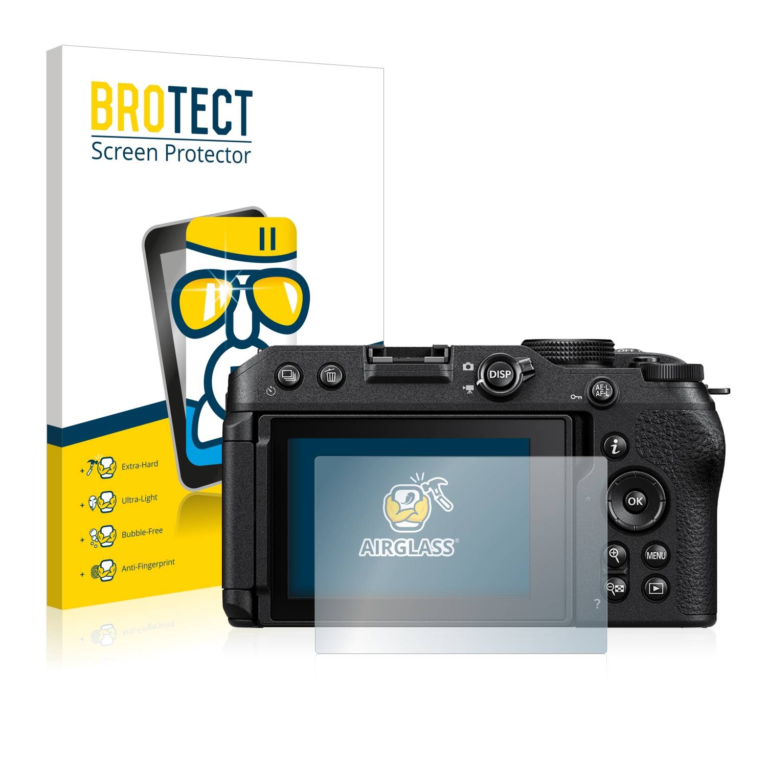 BROTECT AirGlass Flexible Schutz Glas Folie für Nikon Z 30 Klar Transparent