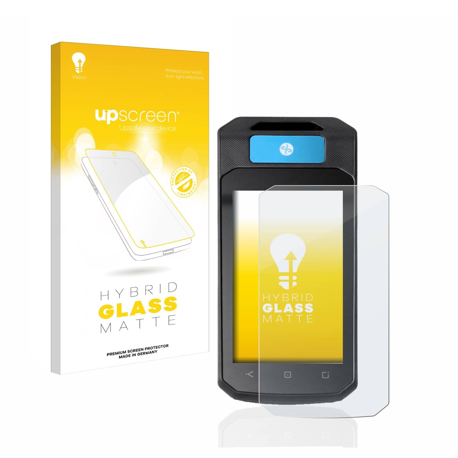 upscreen Hybrid Glas Matt Panzer-Folie für Accu-Chek Insight mit DBLG1