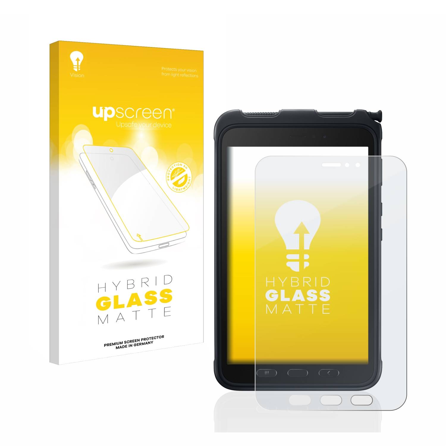 upscreen Hybrid Glas Matt Panzer-Folie für Samsung Galaxy Tab Active 3