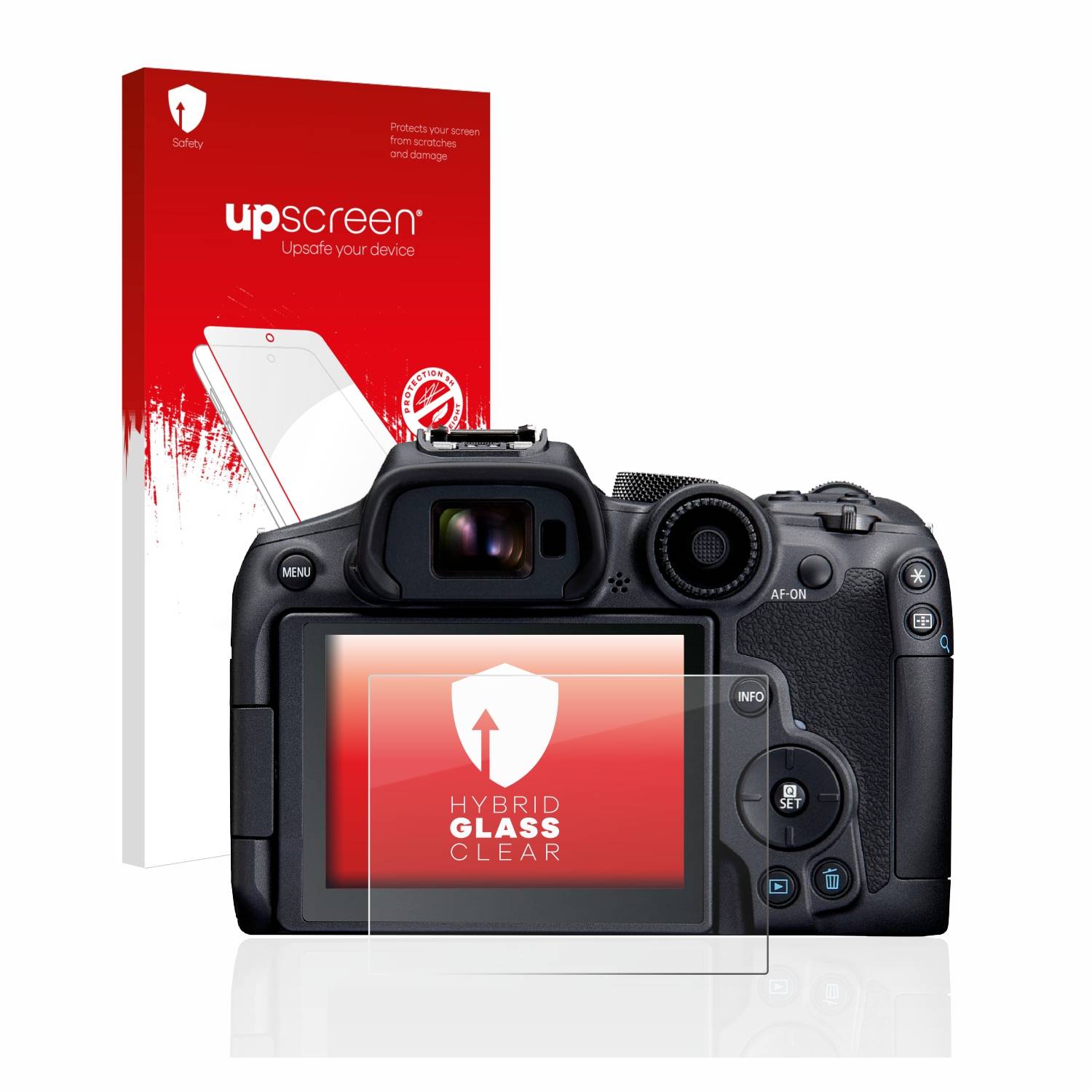 upscreen Flexible Schutz Glas Folie für Canon EOS R7 Schutzglas 9H Hybridglas Klar