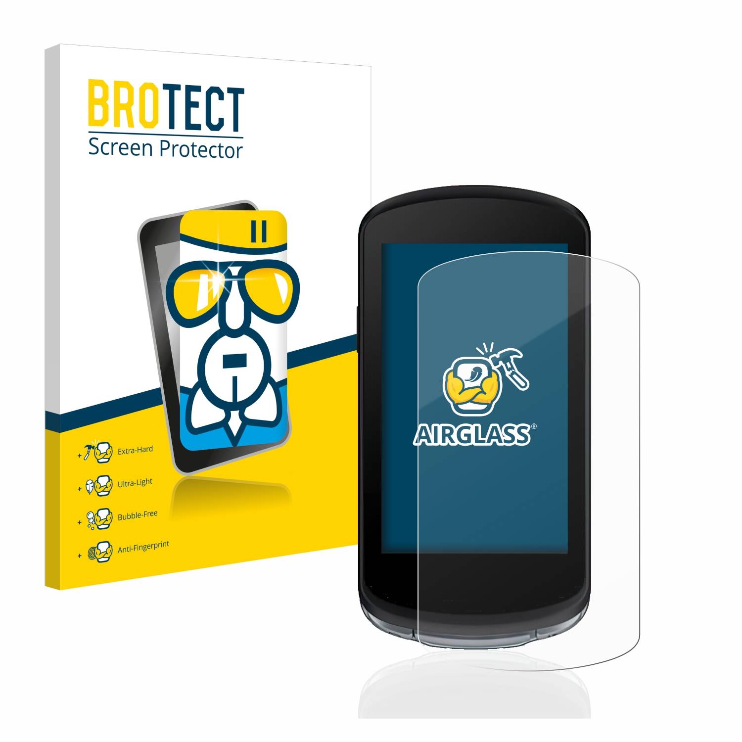 BROTECT AirGlass Flexible Schutz Glas Folie für Garmin Edge 1040 Klar Transparent