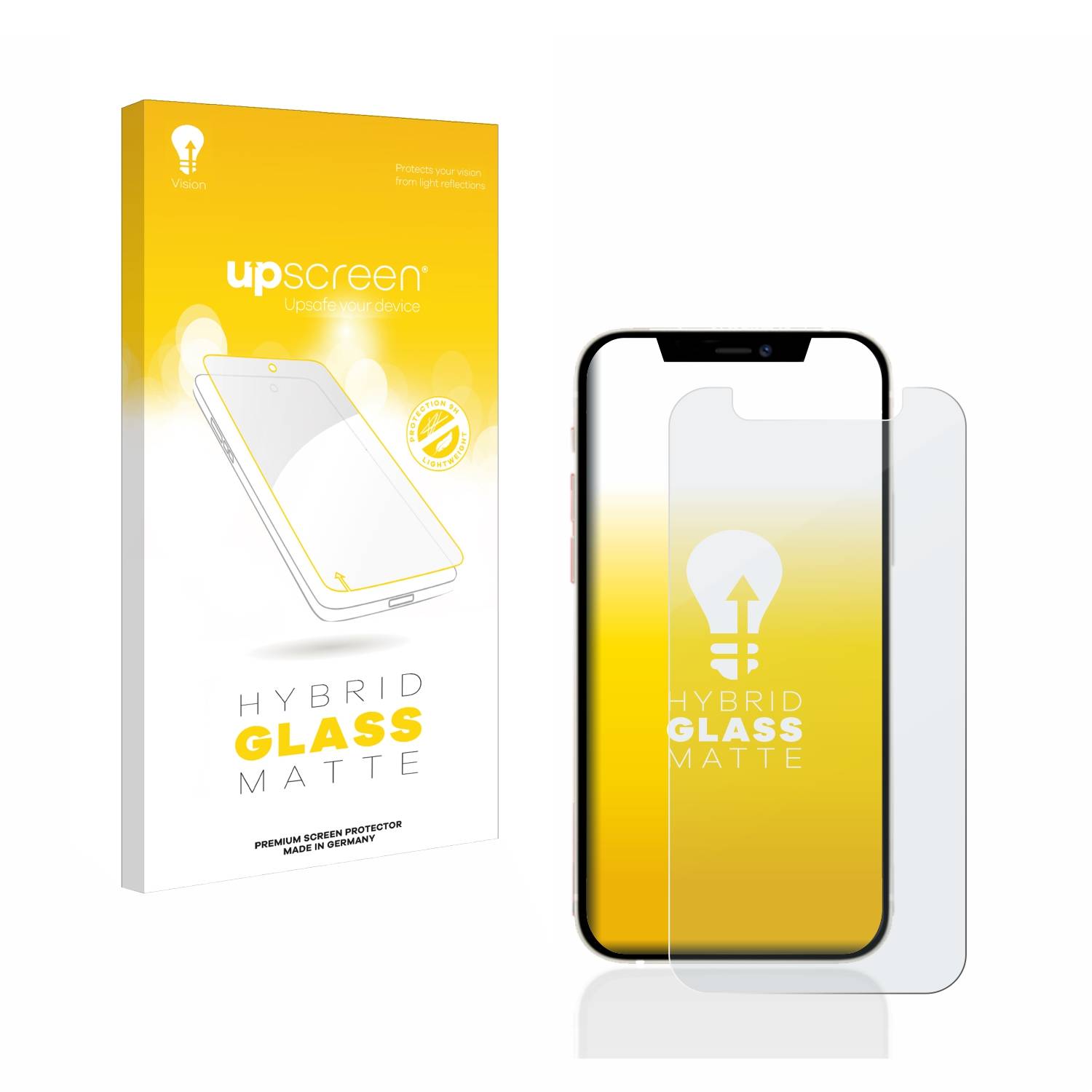 upscreen Hybrid Glas Matt Panzer-Folie für Apple iPhone 12 mini