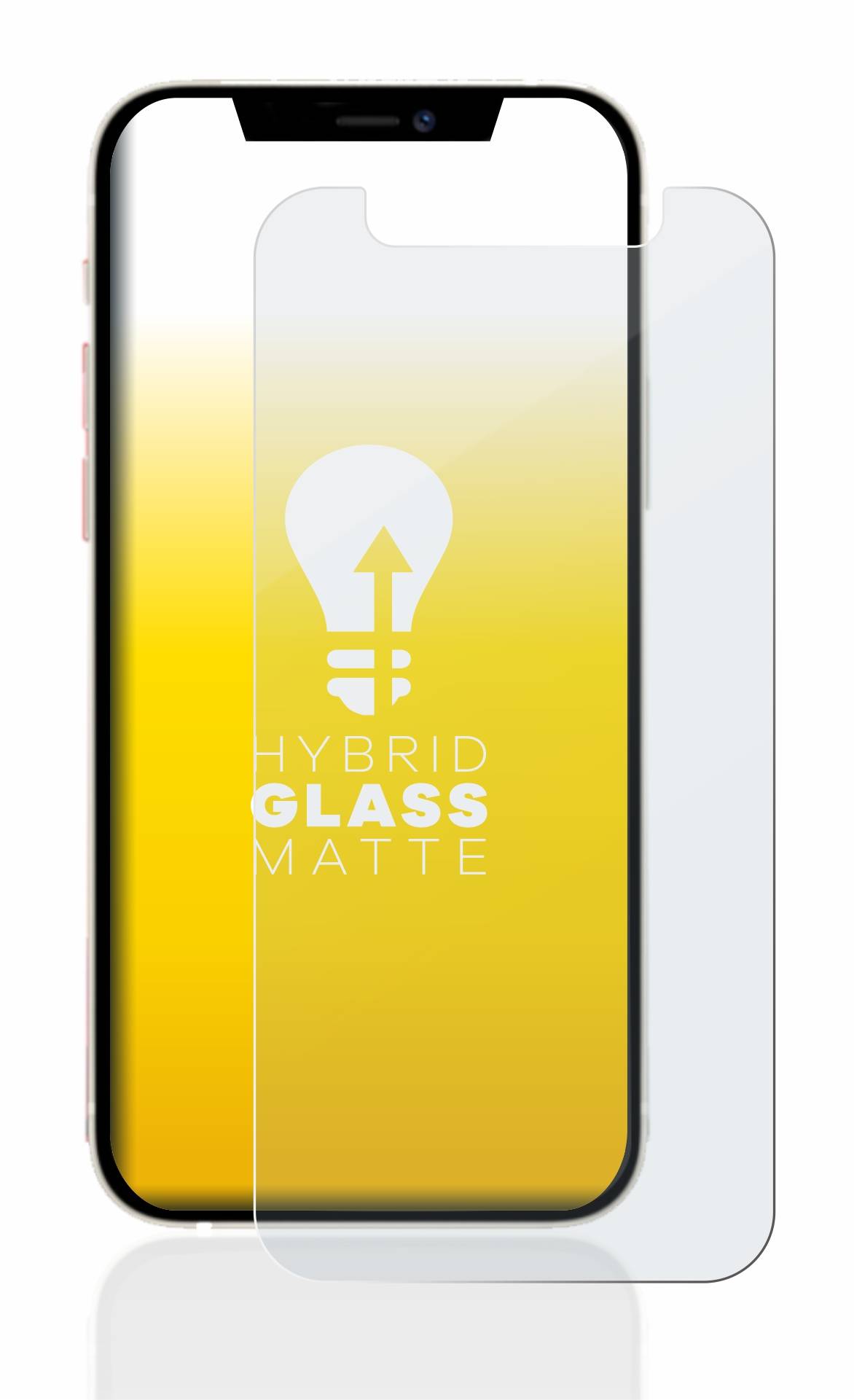 upscreen Hybrid Glas Matt Panzer-Folie für Apple iPhone 12 mini