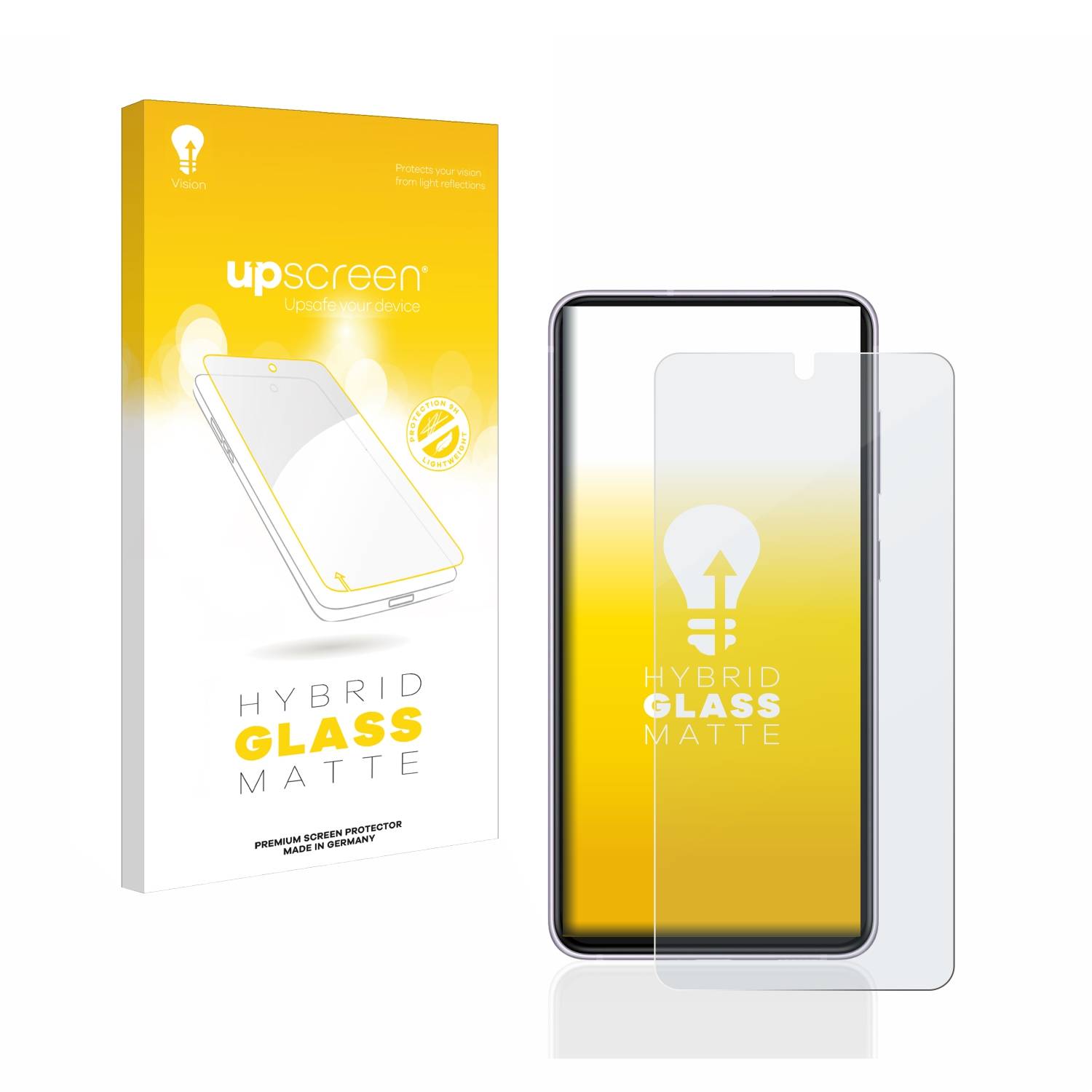 upscreen Hybrid Glas Matt Schutz-Folie für Samsung Galaxy S21 FE 5G
