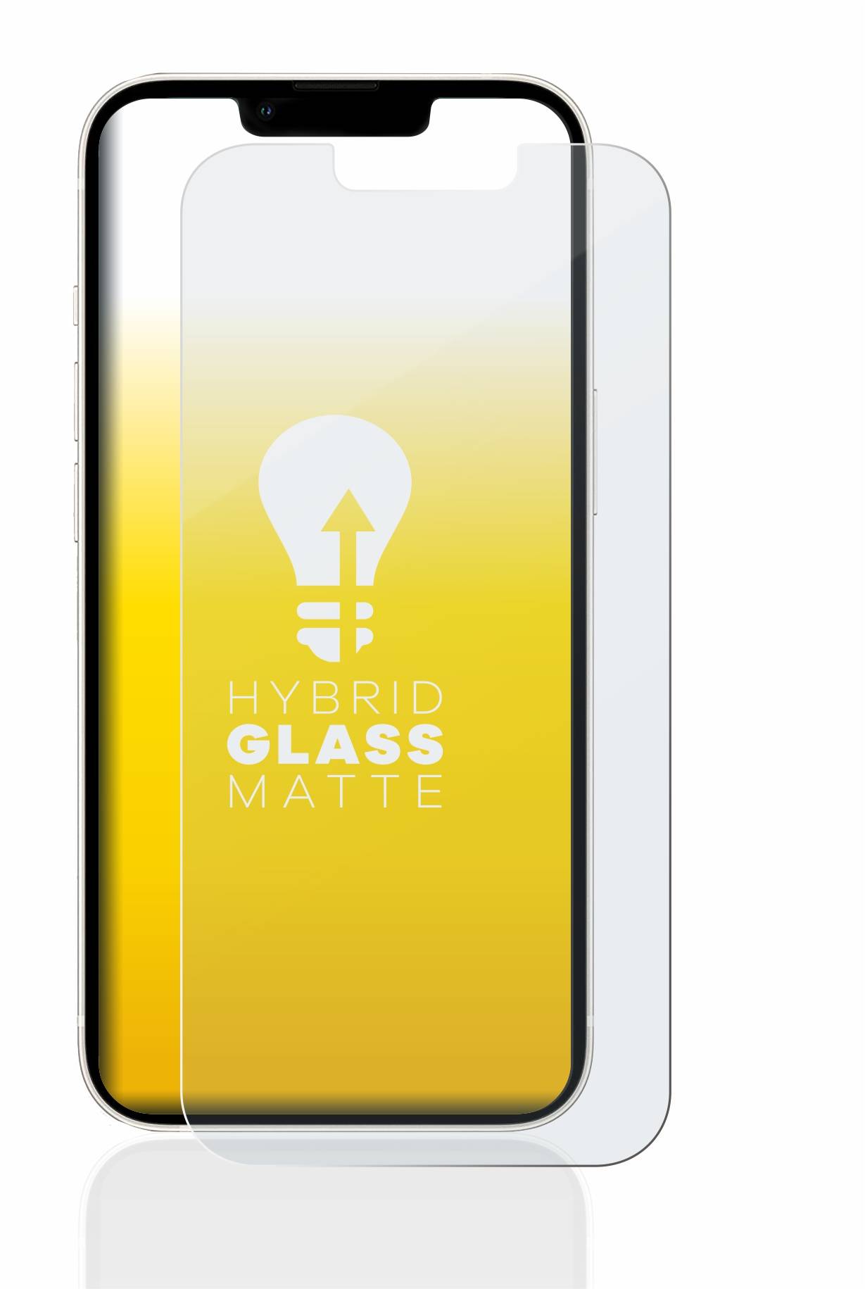 upscreen Hybrid Glas Matt Schutz-Folie für Apple iPhone 13