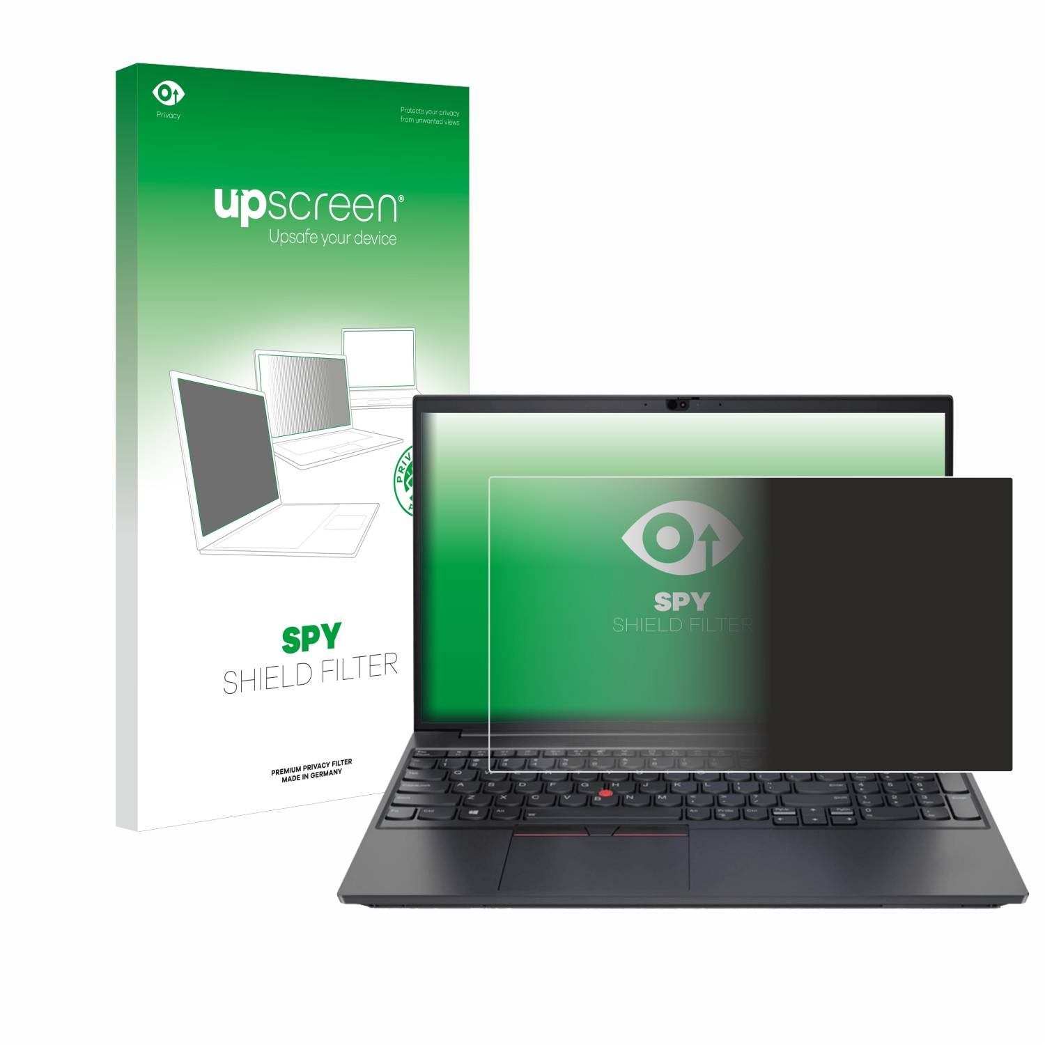 upscreen Blickschutzfilter für Lenovo ThinkPad E15 Gen 2 Blaulichtfilter Sichtschutz Privacy Anti Spy abnehmbar