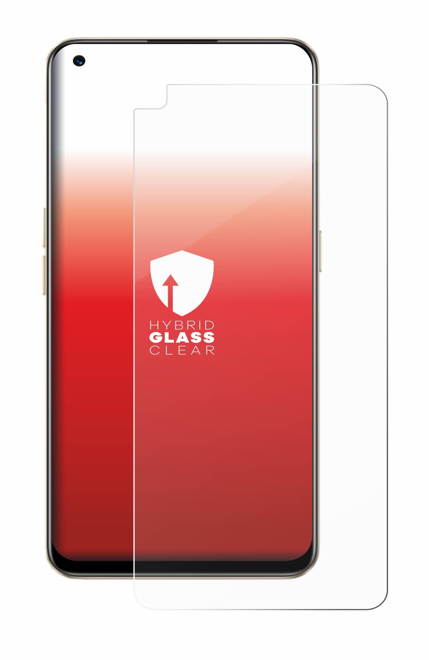 upscreen Flexible Schutz Glas Folie für realme 9 4G Schutzglas 9H Hybridglas Klar